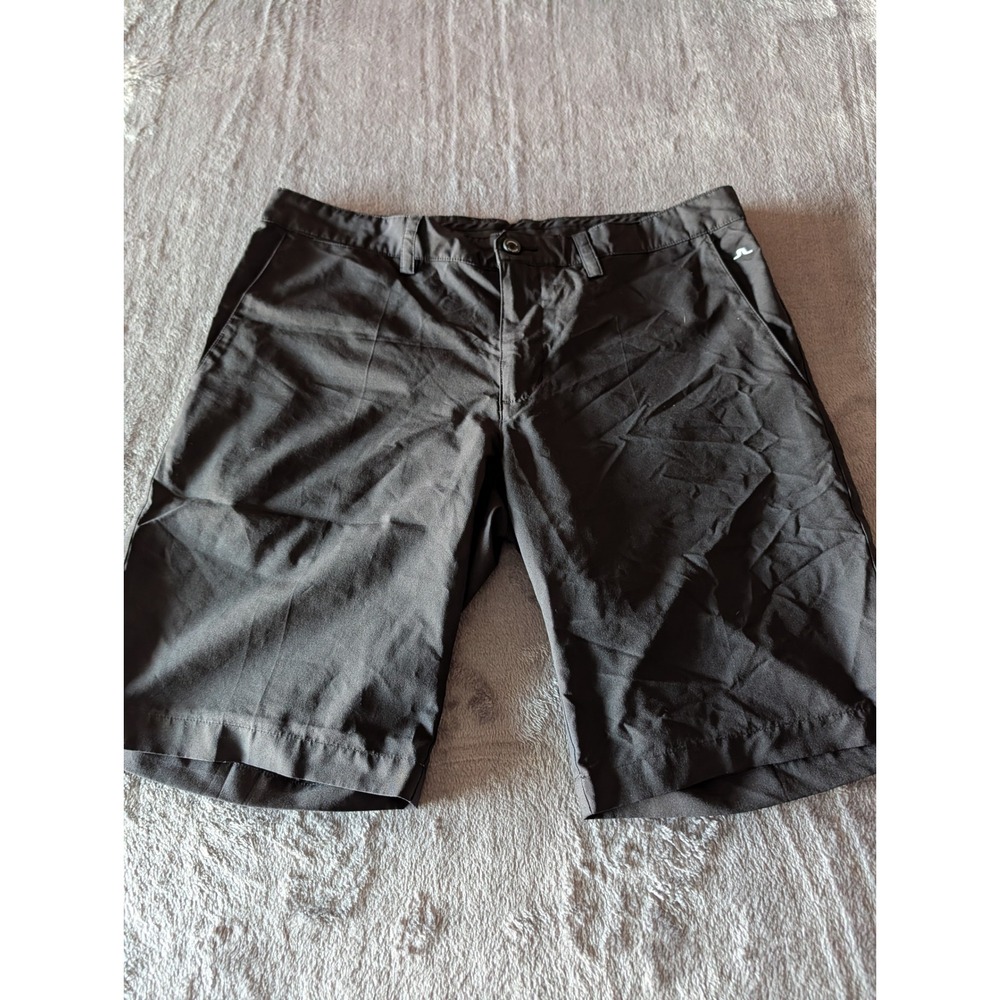 J.Lindeberg Somle Light Poly Black Golf Shorts Mens 32 Regular Fit 42MG155050409